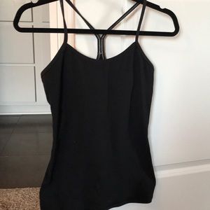 Lululemon Power Y black tank Lulu size 6